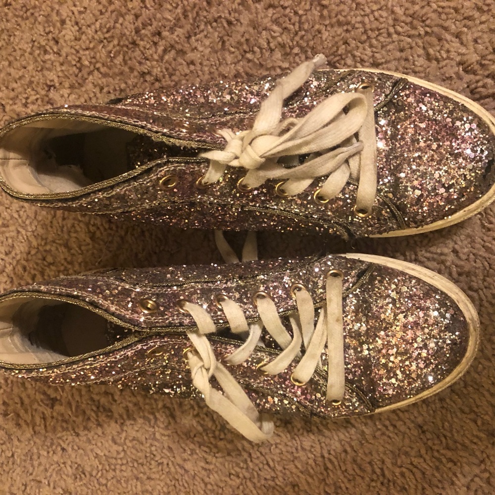 Aldo glitter sneakers size 7